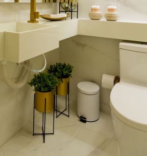 Tretteimer im Badezimmer.
Bildquelle: Jonathan Borba pexels.com